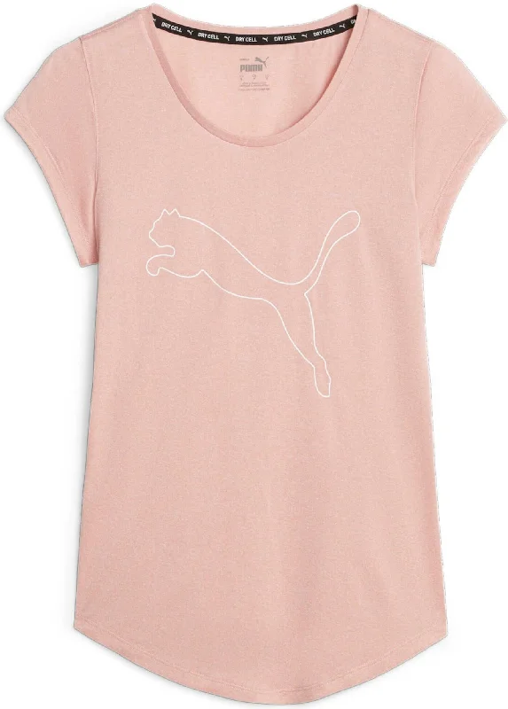 Performance Heather Cat Tee W Iron Safe Non-Iron Wrinkle Free