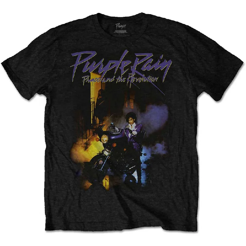 SALE | Prince | Official Band T-shirt | Purple Rain Mesh Canvas Denim