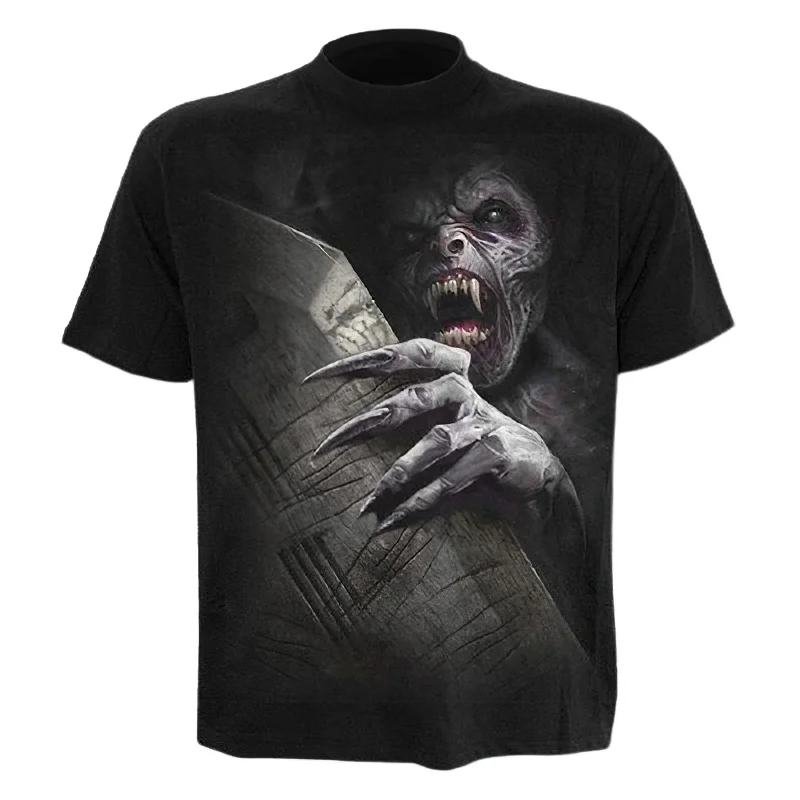 Skull Reaper Printed Tees in Rock Style / 3D Print T-shirt for Men and Women / Short Sleeve Tops #15 Fashionable Trendy Casual Skull Reaper Printed Tees in Rock Style / 3D Print T-shirt for Men and Women / Short Sleeve Tops #15 Fashionable Trendy Casual