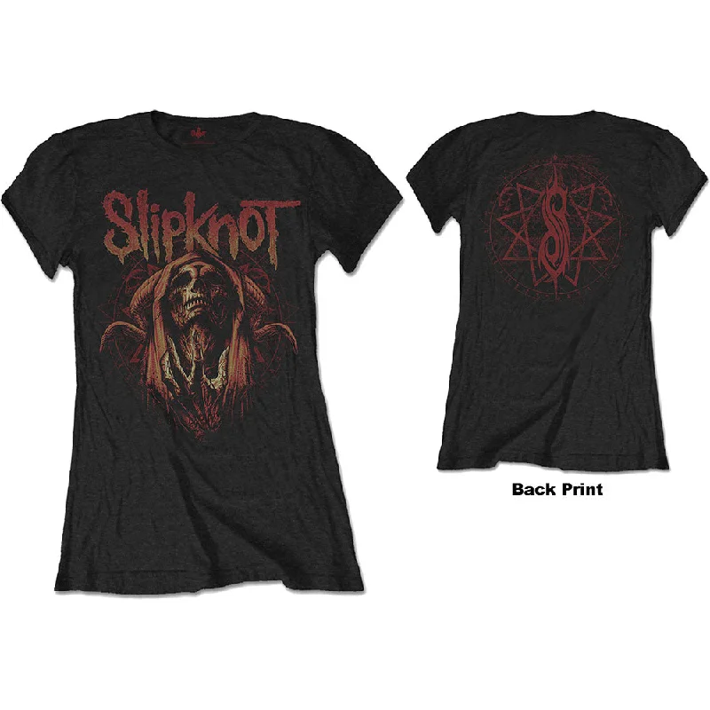 Slipknot Evil Witch Ladies T-Shirt V-Neck T-Shirt Long Sleeve Cotton