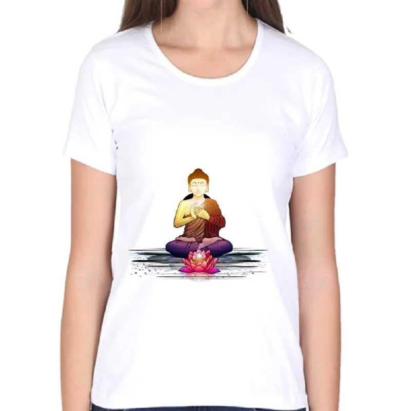 Summer T-shirt for Women(BUDDHA) Elegant Classic Vintage