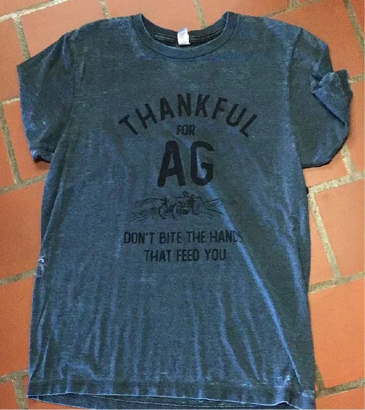 Thankful for Ag Tee Polka Dot Checkered Tartan