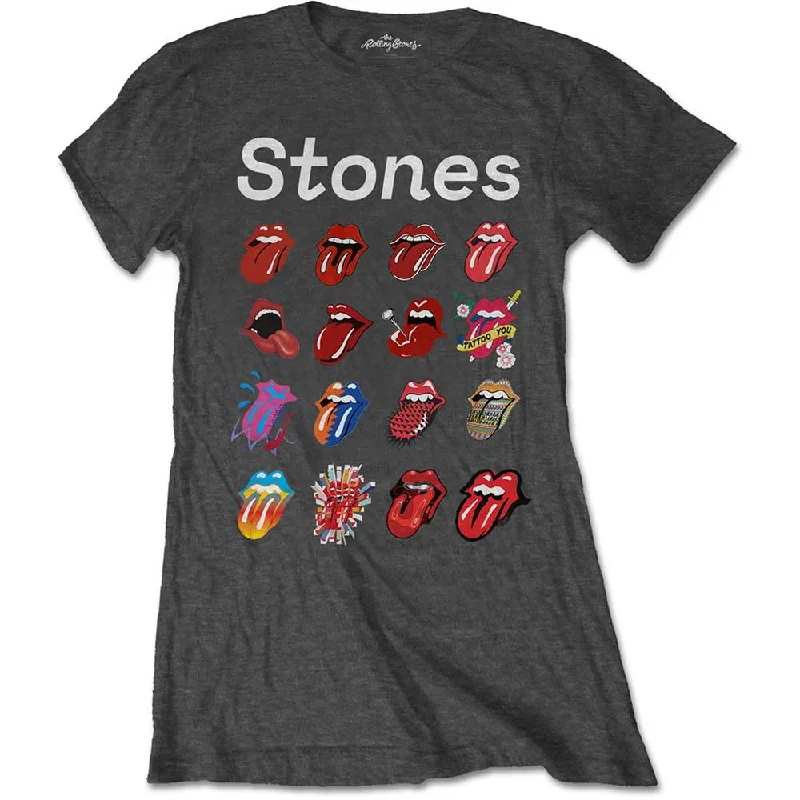 The Rolling Stones Ladies T-Shirt: No Filter Evolution Hooded Caped Shawl Collar