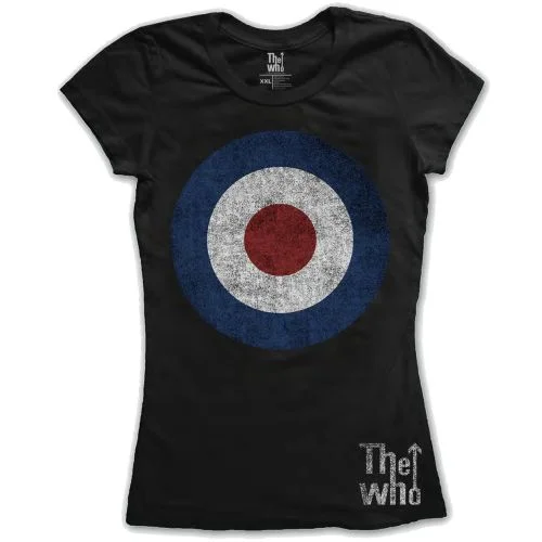 The Who Target Distressed Ladies T-Shirt Chenille Brocade Lace