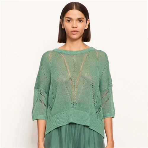 POL Pier Knit Top Textured Knit Blouse