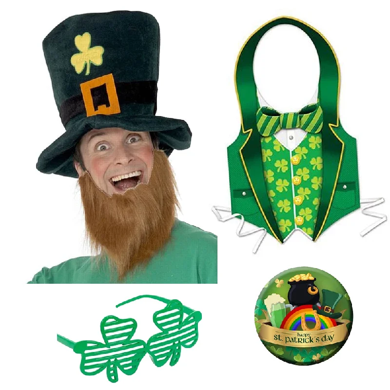 Leprechaun Fancy Dress Kit Tunics Luxurious premium