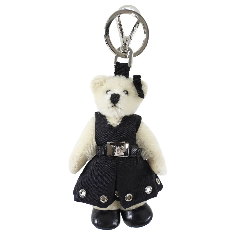 Prada Linda Bear Tessuto Black Dress Bag Charm Tunics Short Trendy