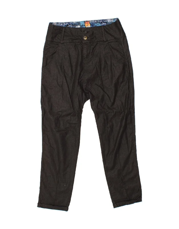 DESIGUAL Womens Drop Crotch Chino Trousers EU 38 Medium W30 L25 Black Trousers Denim Blue DESIGUAL Womens Drop Crotch Chino Trousers EU 38 Medium W30 L25 Black Trousers Denim Blue