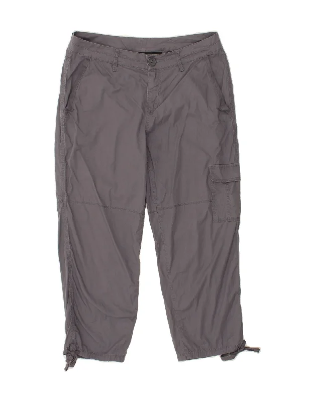 DKNY Womens Straight Capri Trousers US 6 Medium W30 L22 Grey Cotton Trousers Striped Patterned DKNY Womens Straight Capri Trousers US 6 Medium W30 L22 Grey Cotton Trousers Striped Patterned