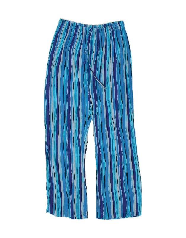 MARCEL CLAIR Womens Straight Harem Trousers IT 40/42 Small W26 L28 Blue Trousers Cargo Utility MARCEL CLAIR Womens Straight Harem Trousers IT 40/42 Small W26 L28 Blue Trousers Cargo Utility