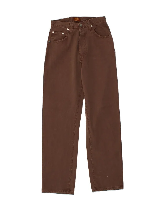 AVIATIC Womens Straight Casual Trousers W29 L31 Brown Cotton Trousers Bestseller Popular