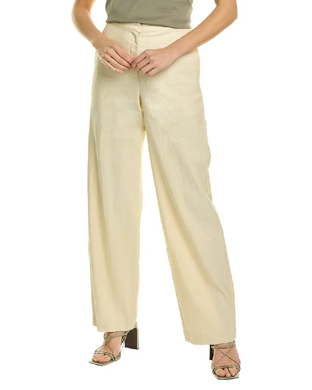 Theory Clean Linen Blend Trouser Trousers Favorite Customer