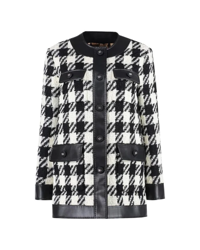 Dolce & Gabbana  Houndstooth Blazer Women's Classic Blazer