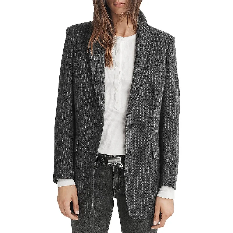 Charles Womens Suit Separate Business One-Button Blazer Women's Luxurious Jacket