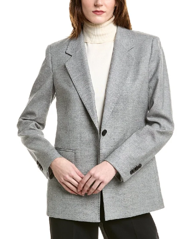 Lafayette 148 New York Wool & Silk-Blend Blazer Slimming Women's Blazer