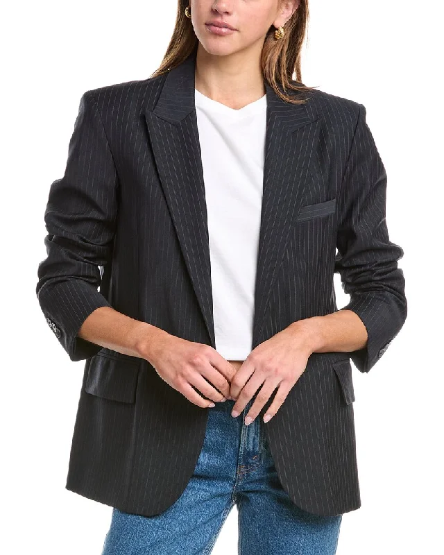 Ba&Sh Payne Wool-Blend Blazer Women's Simple Jacket