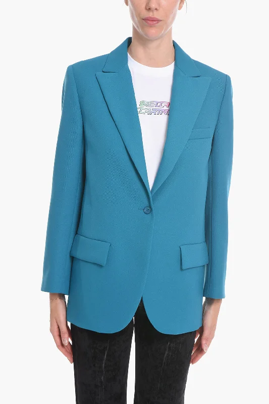 Super Blond One-button Blazer with Peak Lapel 40 Italian size Women's Classic Blazer