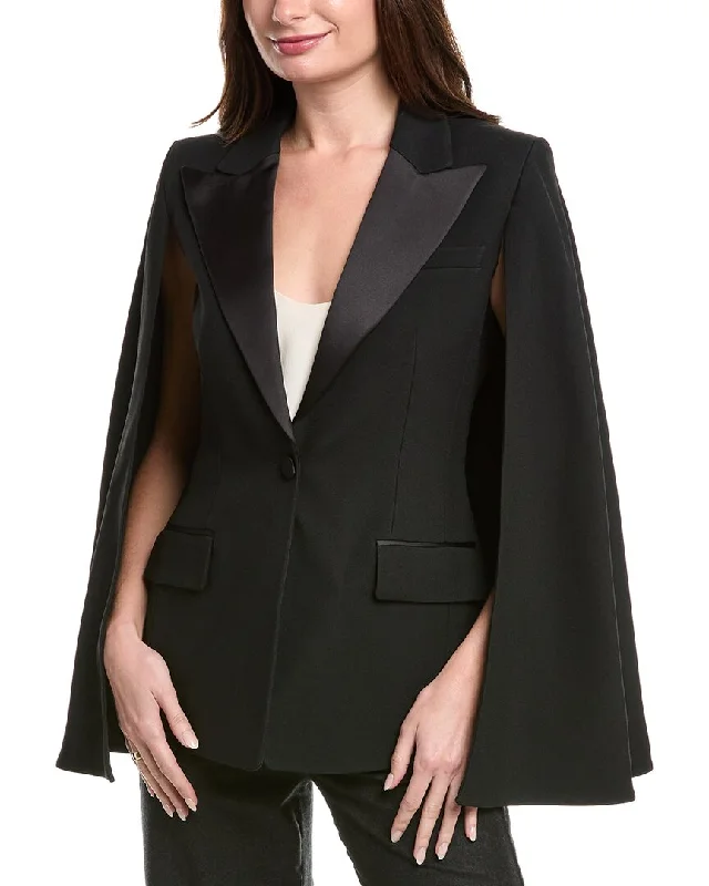 Michael Kors Collection Sable Tuxedo Cape Blazer Summer Women's Jacket