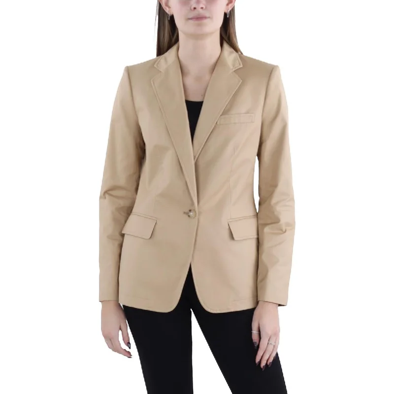 Womens Notch Collar Suit Separate One-Button Blazer Women's Radiation Jacket