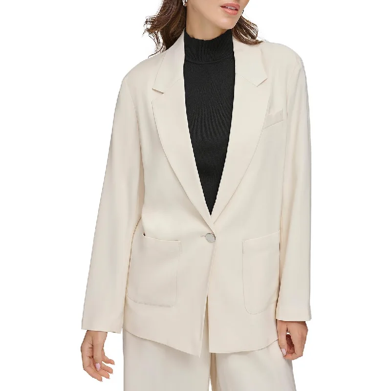 Womens Office Business One-Button Blazer Women's Simple Blazer