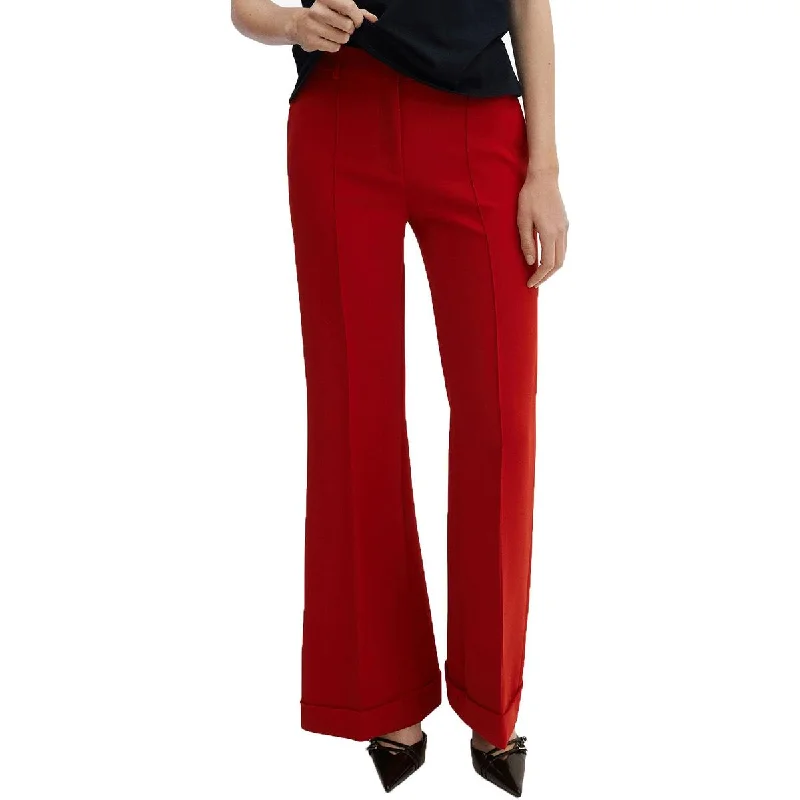 Womens Mid Rise Flare Trouser Pants Trousers Yoga Stretchy