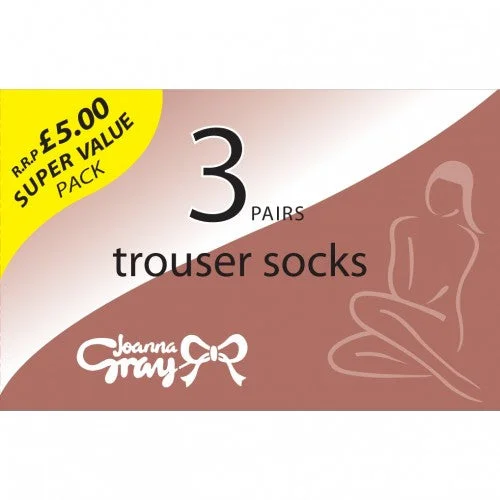 Joanna Gray Womens/Ladies 70 Denier Trouser Sock (3 Pairs) Trousers Ceremony Elegant