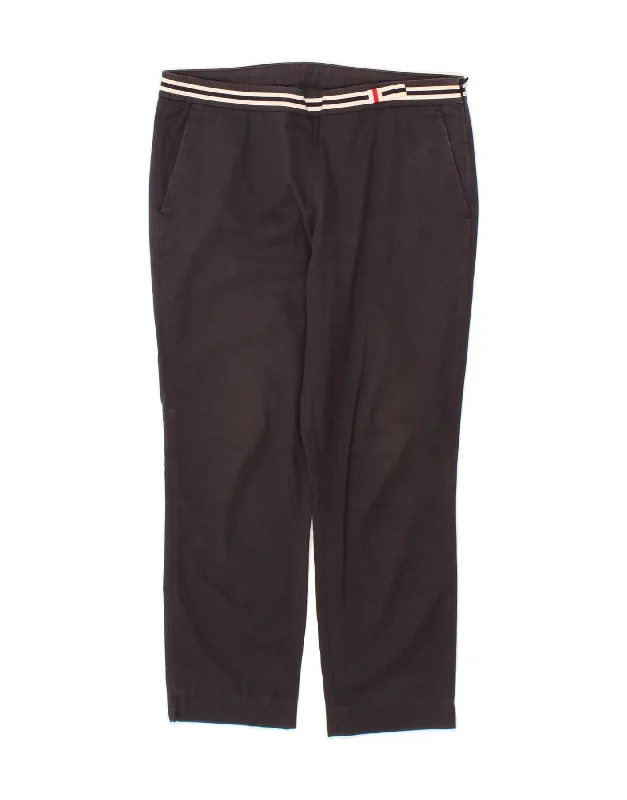 MARINA YACHTING Womens Capri Chino Trousers IT 40 Small W27 L22 Navy Blue Trousers Fall Fleece