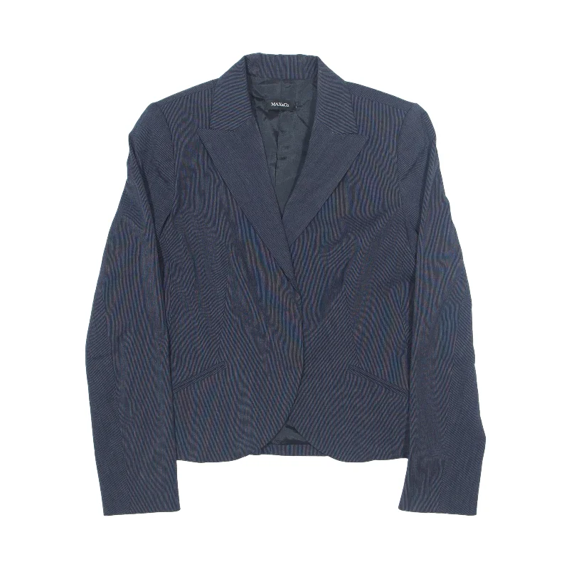 MAX&CO Blazer Jacket Blue Striped Womens UK 10 Women's High-End Blazer