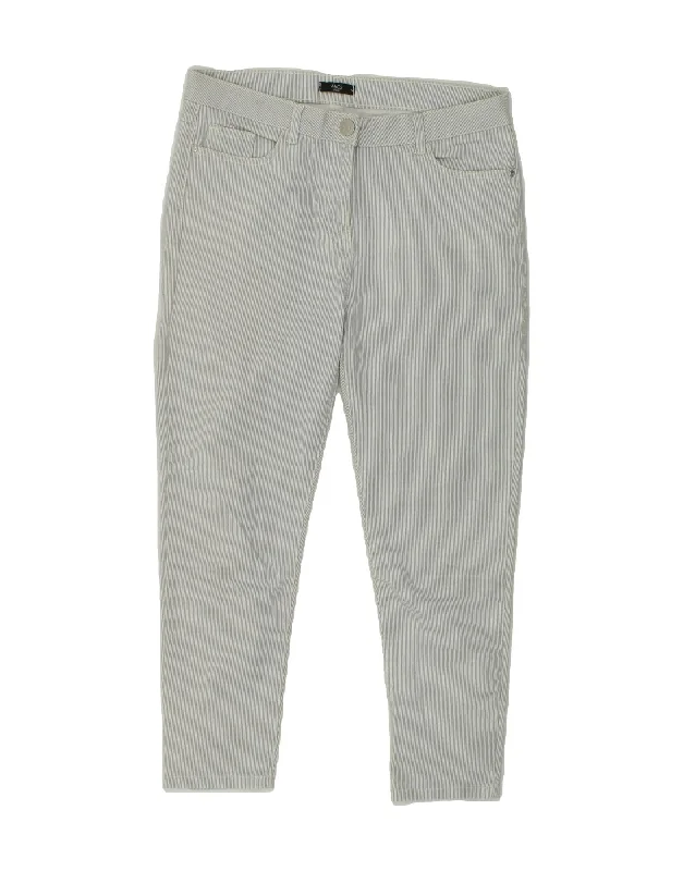 MAX&CO. Womens Paris Slim Casual Trousers US 12 Large  W32 L24  Grey Trousers Harem Relaxed Fit