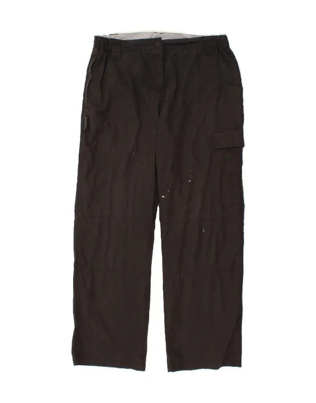 MOUNTAIN WAREHOUSE Womens Cargo Trousers UK 12 Medium W32 L28  Black Trousers Running Lightweight