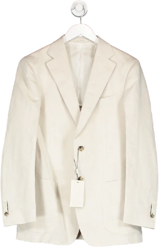 SuitSupply Cream Tailored Fit Havana Blazer BNWT Uk 48 UK XXXL Women's Brand Blazer